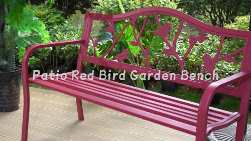 Pink bench outdoor hot sale